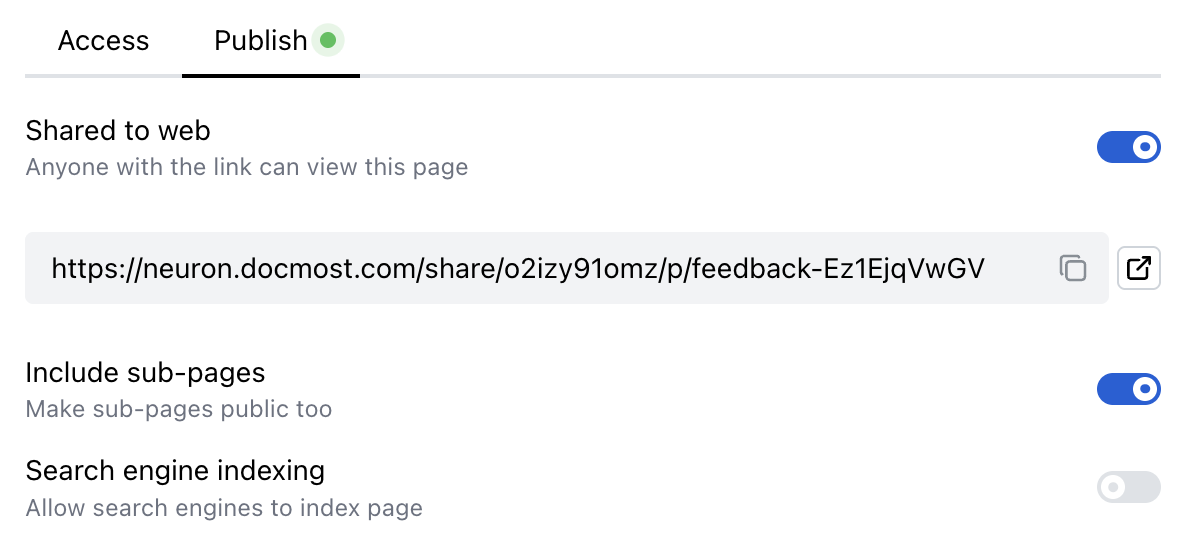 Public Sharing